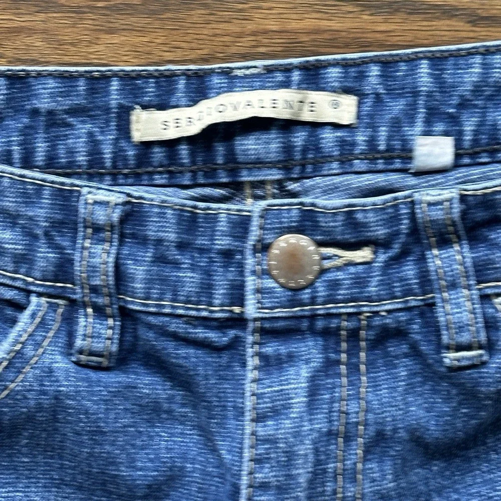 Sergio Valente Womens Bootcut Jeans Blue Low Rise Denim Size 8 Inseam 31
